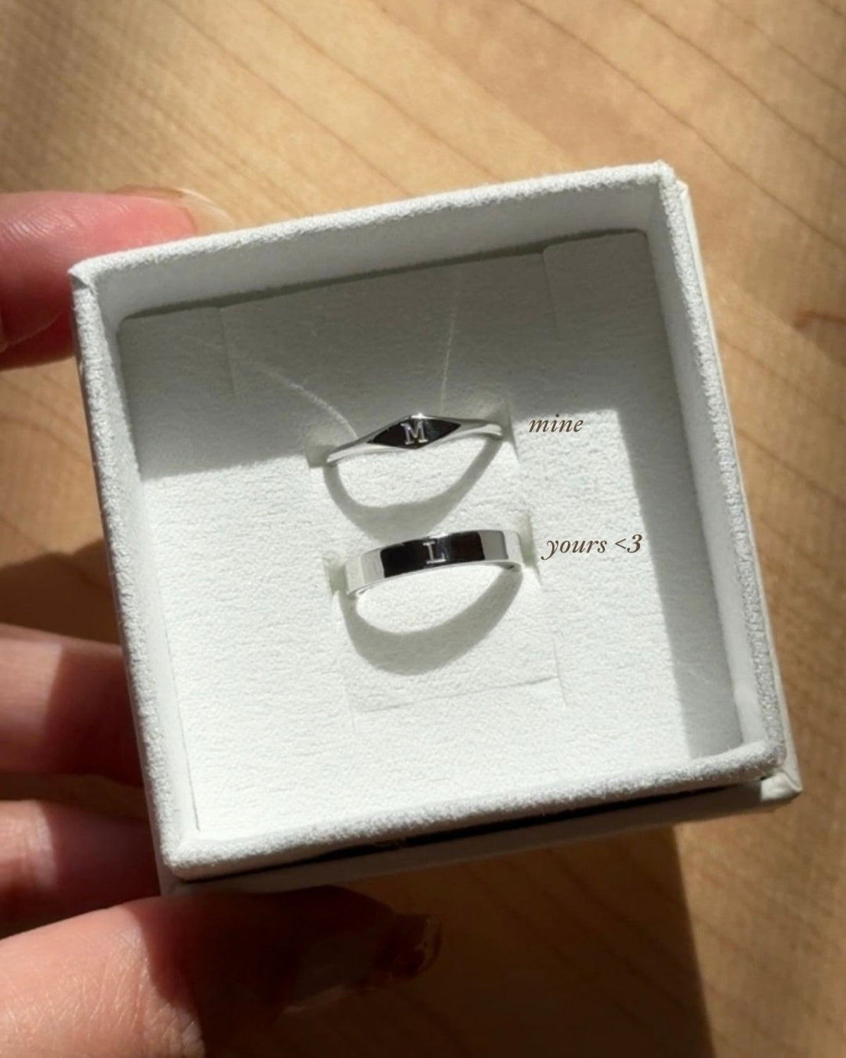 Adjustable Stainless Steel Couple Rings – Personalized Initial Rings