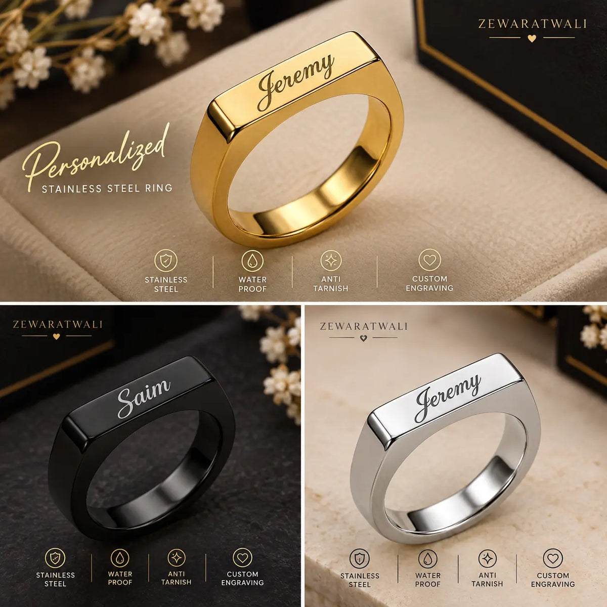 Dar E Nijaat Viral Stainless Steel Ring