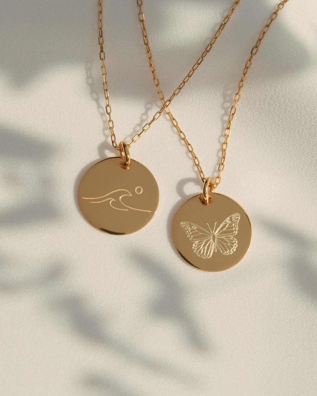 Personalized Engraved Disc Pendant Necklace
