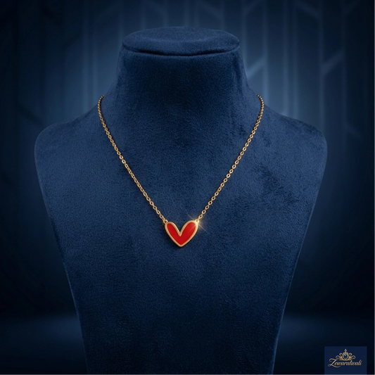 Zewaratwali Red Heart Necklace