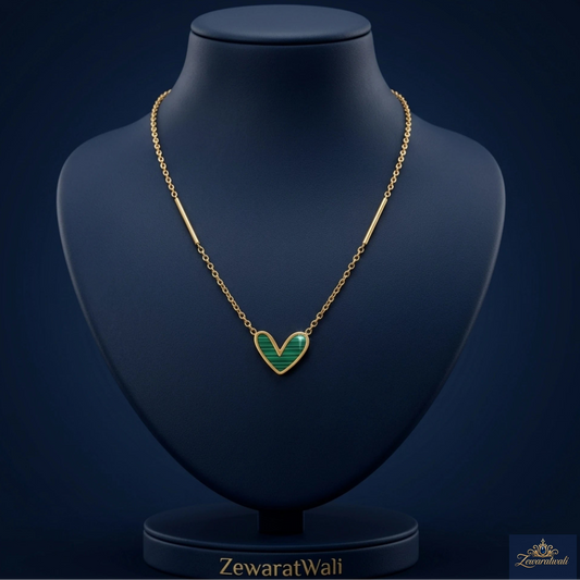 Zewaratwali Emerald Heart Necklace