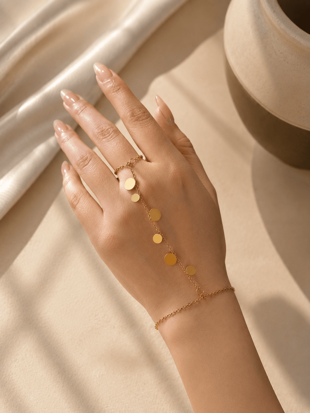 Stainless Steel Droplet Hand Chain