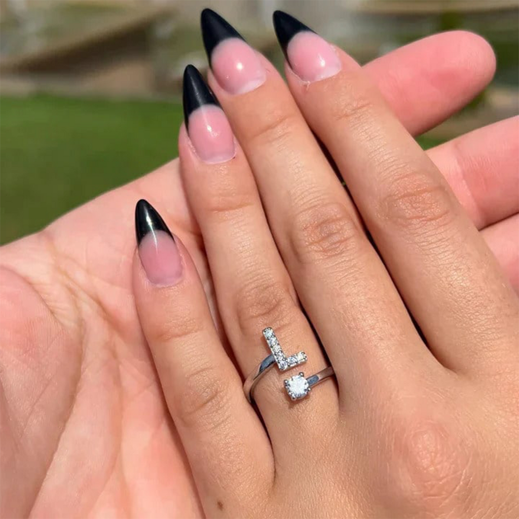 Signature Initial Ring – Adjustable Free Size