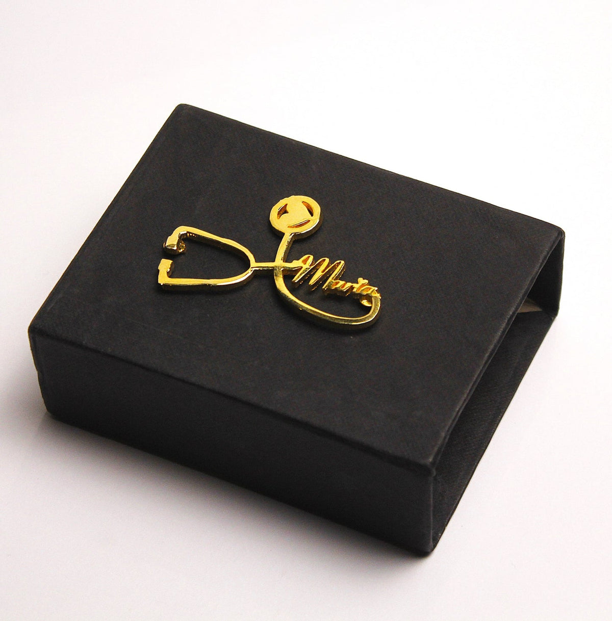 Personalized Stethoscope Name Pendant