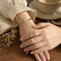 Personalized Couple Name Bracelet & Ring Set