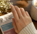 Personalized Initial Heart Ring